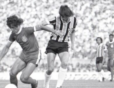Partida entre Grêmio e Inter em 1977