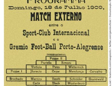 Programa do primeiro GreNal