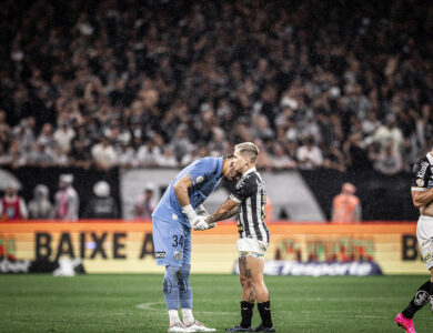 João Paulo e Soteldo pelo Santos