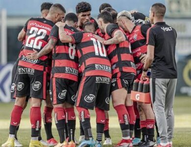 Jogadores do Vitória reunidos