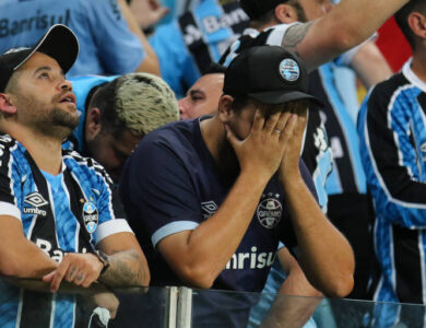 Torcedores do Grêmio frustrados