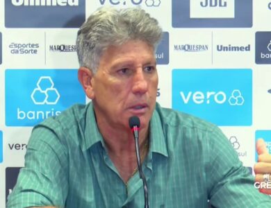 Renato Portaluppi em coletiva após o Gre-Nal 441