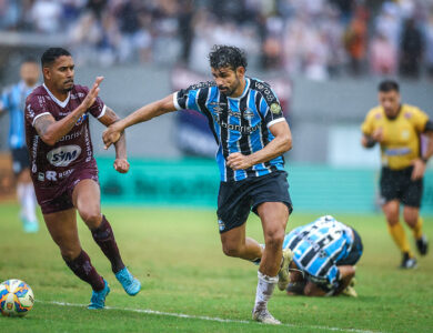 Diego Costa durante Grêmio x Caxias